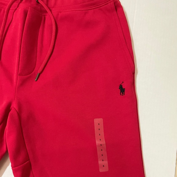 Polo by Ralph Lauren Drawstring Sweat Shorts Red - Picture 4 of 5